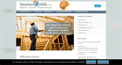Desktop Screenshot of hausbau-hilfe.info