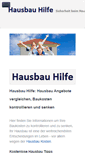 Mobile Screenshot of hausbau-hilfe.de