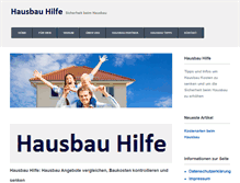 Tablet Screenshot of hausbau-hilfe.de